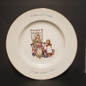 Holly Hobbie Wall Decor Plate Vintage